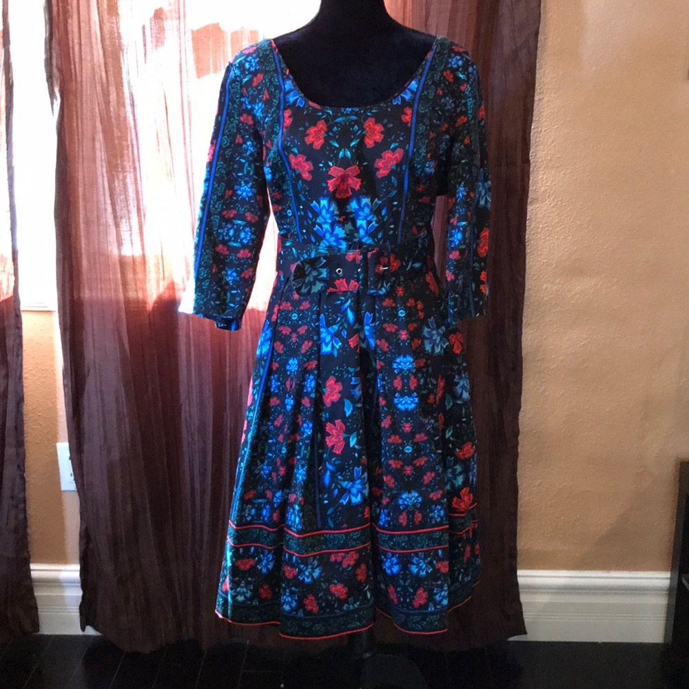 Floral 50s inspired dress